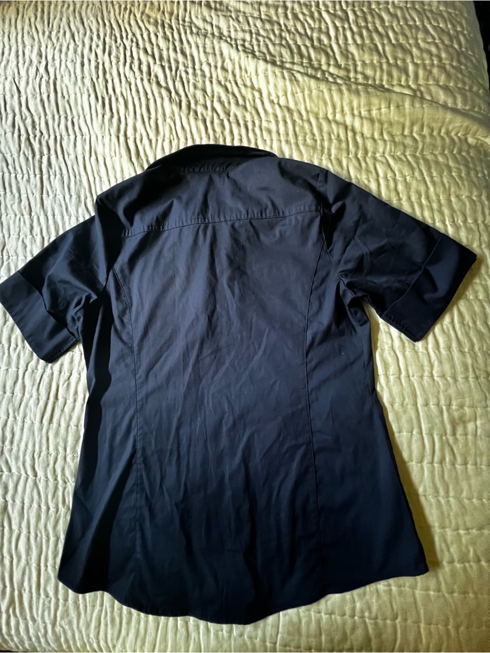 CHEF WORKS URBAN COLL. LADIES SHIRT. NAVY BLUE SIZE SMALL BUTTON UP FRONT - Picture 3 of 10